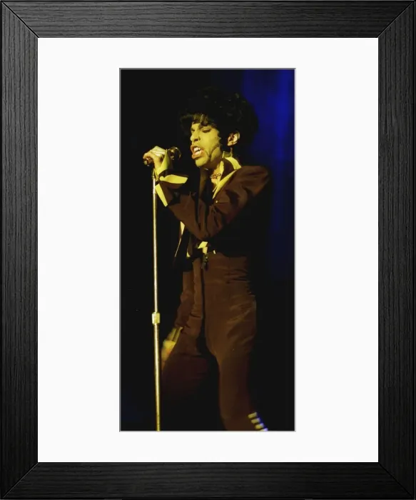 Framed Print : Prince American Singer now known as Symbol singing at the National Exhibition Centre in Framed Print : Prince American Singer now known as Symbol singing at the National Exhibition Centre in