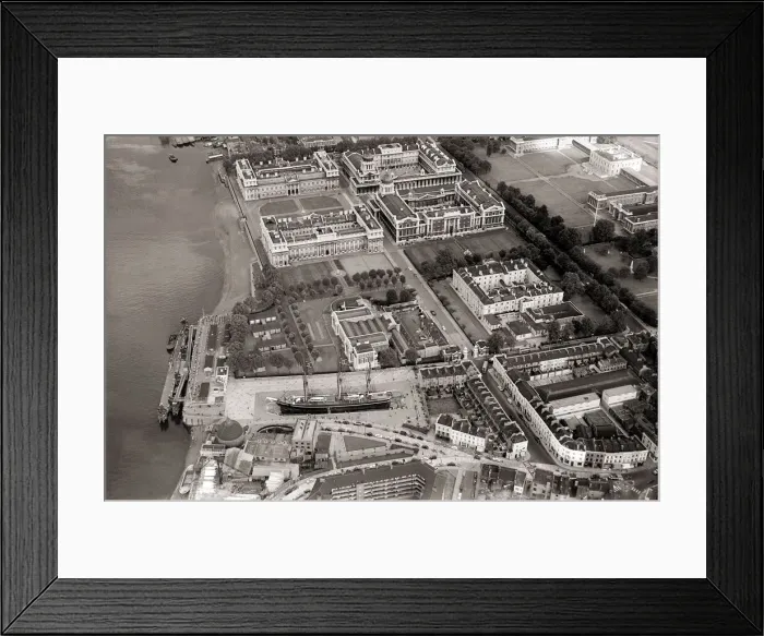 Framed Print : Aerial view of London August 1959 The Royal College Greenwich