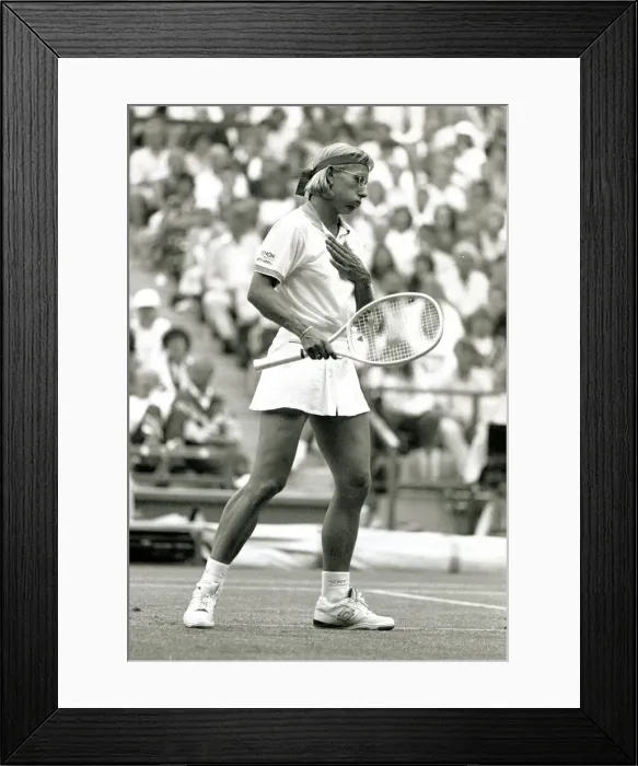Framed Print : Martina Navratilova Tennis Player Wimbledon July 1992 Framed Print : Martina Navratilova Tennis Player Wimbledon July 1992