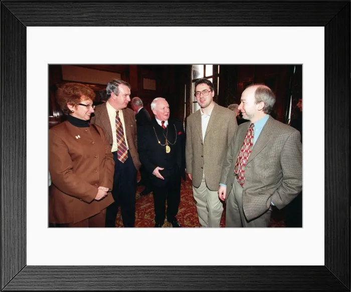 Framed Print : Veronica Gilmour, Tommy Gilmour, Bailie Alex Mosson, Frank McVetty Framed Print : Veronica Gilmour, Tommy Gilmour, Bailie Alex Mosson, Frank McVetty