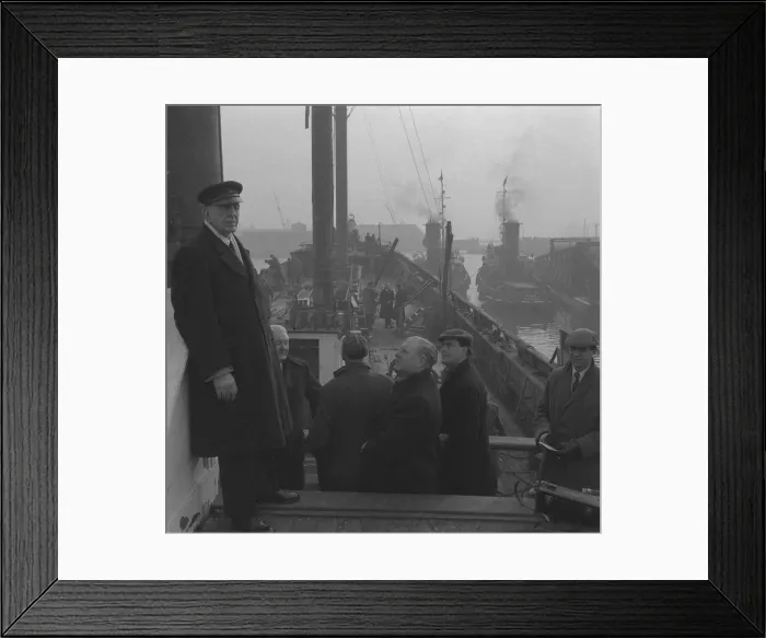 Framed Print : Tall Ships Last voyage of the Cutty Sark December 1954 The Captain