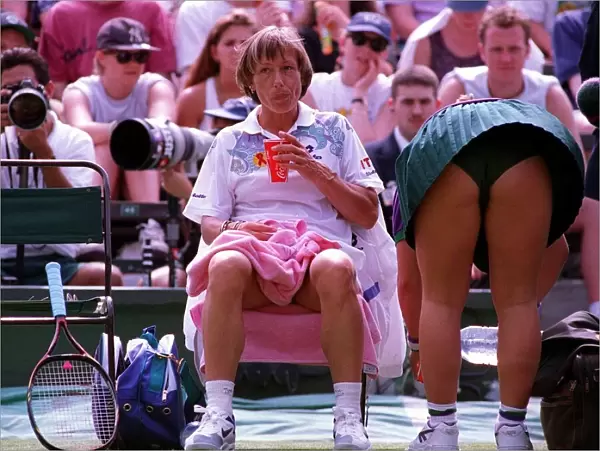 Martina Navratilova Tennis Player at Wimbledon
