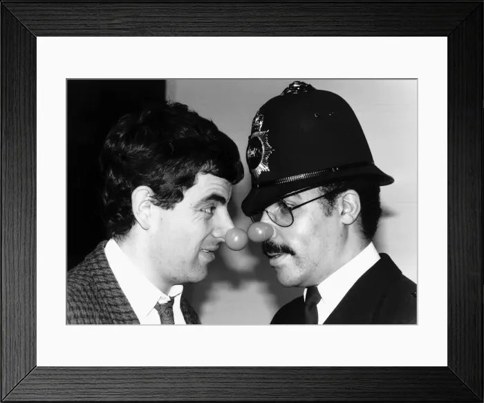 Framed Print : Rowan Atkinson Actor and Comedian with DC Lewis Nwaegbe Framed Print : Rowan Atkinson Actor and Comedian with DC Lewis Nwaegbe