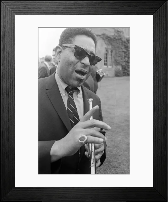 Framed Print : Dizzy Gillespie July 1963 Jazz man at Fort Belvedere near Ascot Framed Print : Dizzy Gillespie July 1963 Jazz man at Fort Belvedere near Ascot