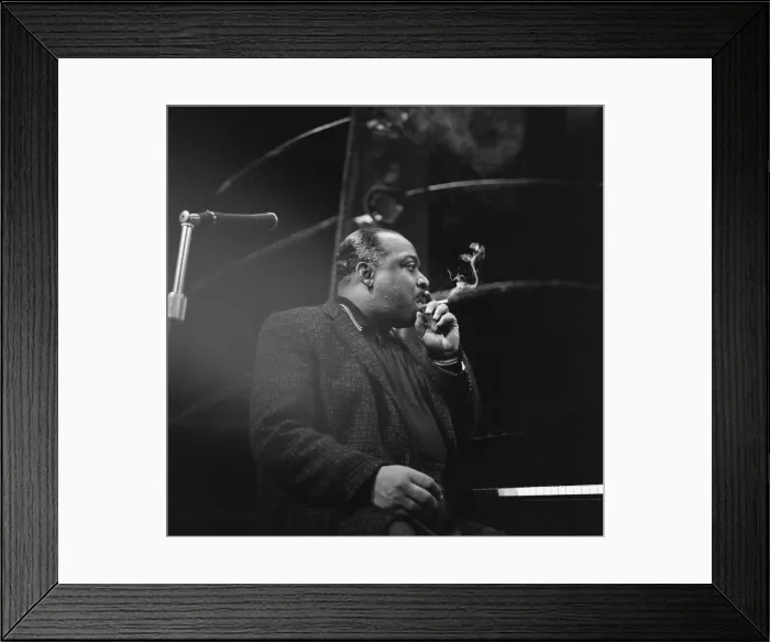 Framed Print : Count Basie, Jazz Pianist, pictured at the Royal Festival Hall, London, 2nd April 1957 Framed Print : Count Basie, Jazz Pianist, pictured at the Royal Festival Hall, London, 2nd April 1957