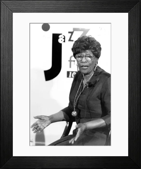 Framed Print : Ella Fitzgerald Jazz Singer at the opening of Jazz FM Radio Station in London Framed Print : Ella Fitzgerald Jazz Singer at the opening of Jazz FM Radio Station in London