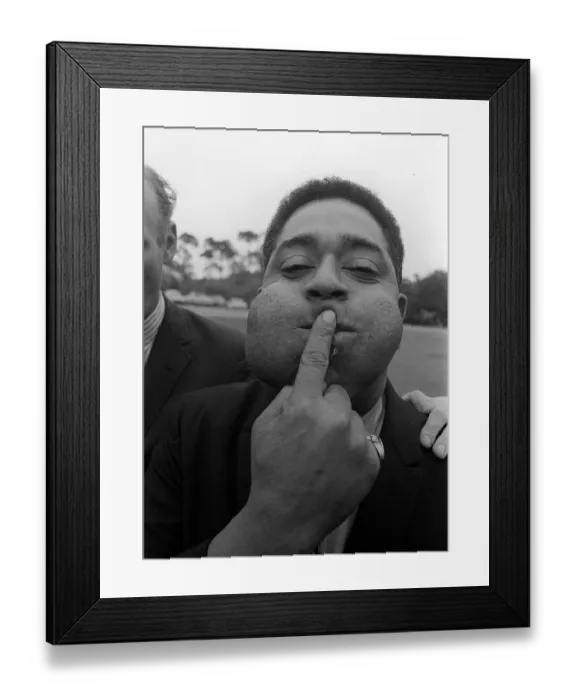 Framed Print : Dizzy Gillespie Jazz Musician June 1963 at Fort Belvedere near Ascot