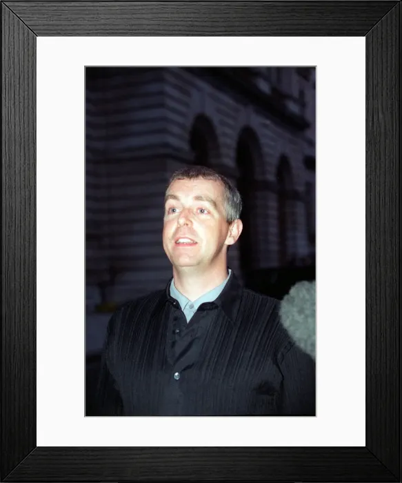 Framed Print : Neil Tennent singer in the pop group the Pet Shop Boys arrives at Tony Blairs Party Framed Print : Neil Tennent singer in the pop group the Pet Shop Boys arrives at Tony Blairs Party