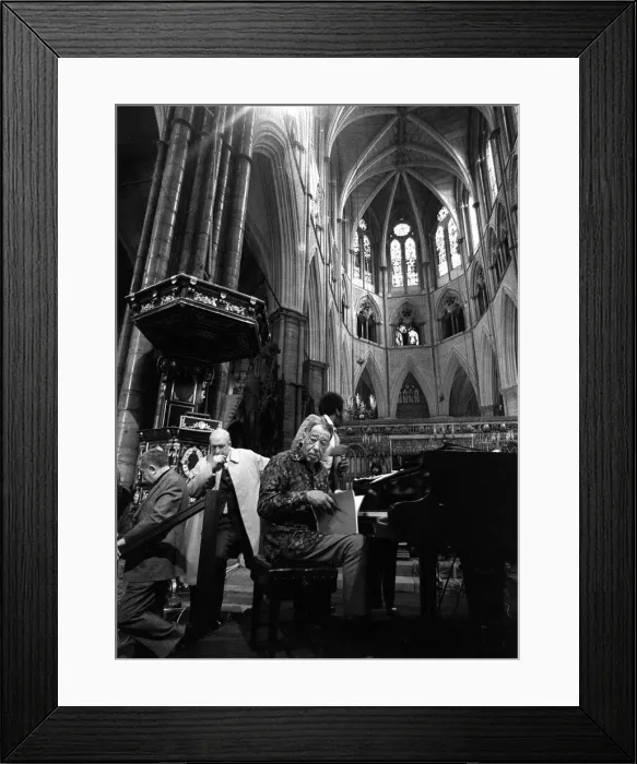 Framed Print : Duke Ellington and his Orchestra October 1973 Rehearsing for a concert Framed Print : Duke Ellington and his Orchestra October 1973 Rehearsing for a concert