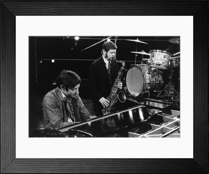 Framed Print : Tubby Hayes and Andre Previn Jan 1969 At the London Weekend TV studios show Tubby Framed Print : Tubby Hayes and Andre Previn Jan 1969 At the London Weekend TV studios show Tubby