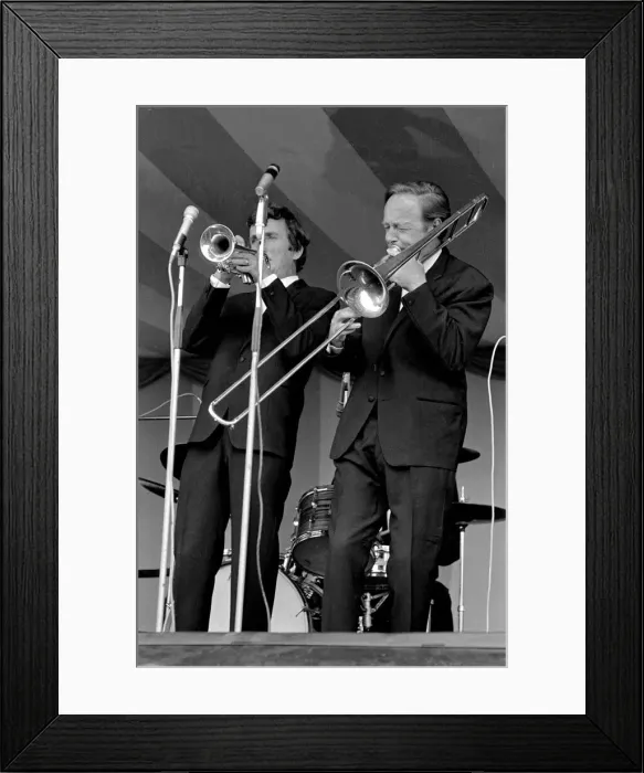 Framed Print : 1960s Jazz performers 5th national jazz and blues festival at Richmond Chris Framed Print : 1960s Jazz performers 5th national jazz and blues festival at Richmond Chris