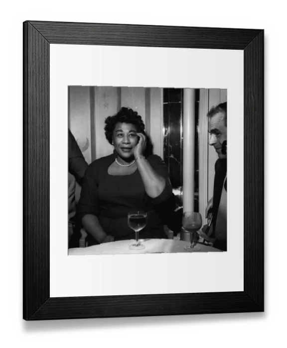 Framed Print : Ella Fitzgerald Jazz Singer - May 1958