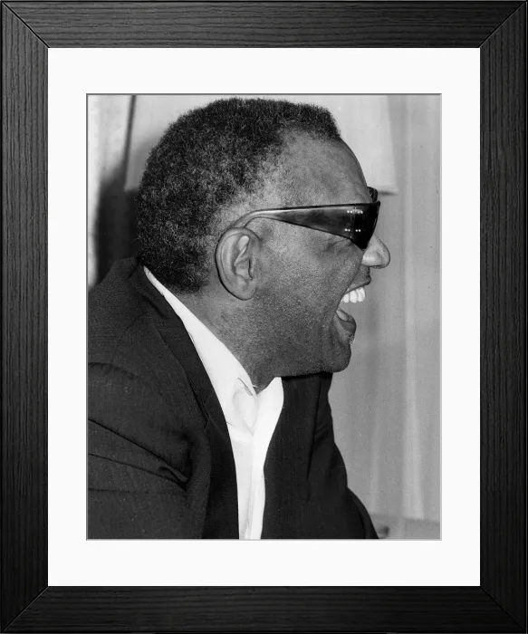 Framed Print : Ray Charles blues singer pop circa February 1981 Framed Print : Ray Charles blues singer pop circa February 1981