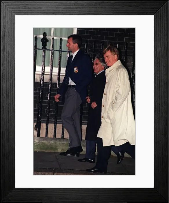  : Bernie Ecclestone head of Formula One arriving at Sportsman party at 10 Downing Street