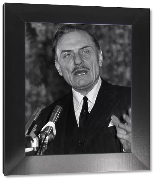 Enoch Powell Nationalist campaigner delivers speech