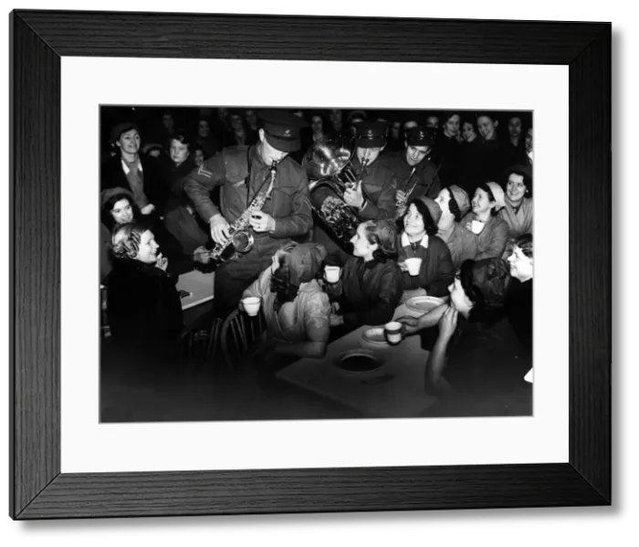Framed Print : Women At War January 1941 Members of the Royal Dutch Military Band