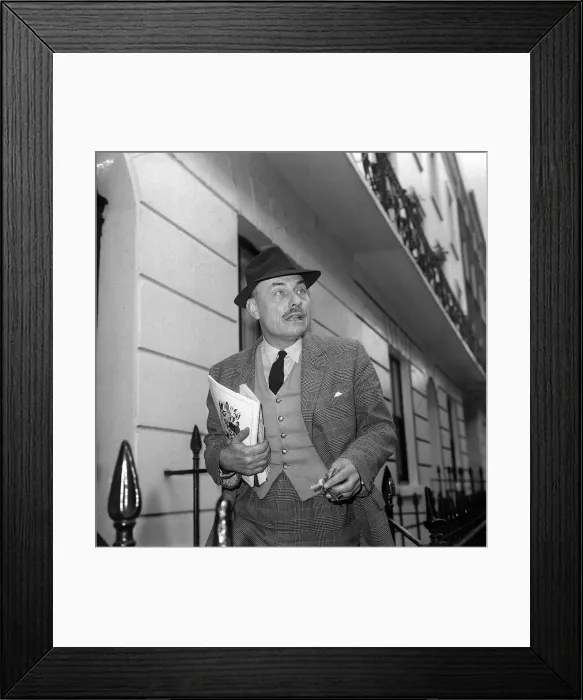 Framed Print : Enoch Powell after announcing that he had entered the race for the Tory Party leadership Framed Print : Enoch Powell after announcing that he had entered the race for the Tory Party leadership