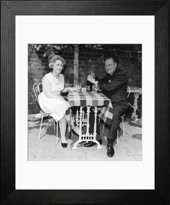 Framed Print : ENOCH POWELL AND WIFE AT HOME Y2K Framed Print : ENOCH POWELL AND WIFE AT HOME Y2K