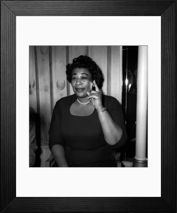 Framed Print : Ella Fitzgerald Jazz Singer in London, Friday 2nd May 1958 Framed Print : Ella Fitzgerald Jazz Singer in London, Friday 2nd May 1958