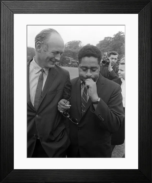 Framed Print : Dizzy Gillespie Jazz Man June 1963 ( R) at Fort Belvedere near Ascot Framed Print : Dizzy Gillespie Jazz Man June 1963 ( R) at Fort Belvedere near Ascot