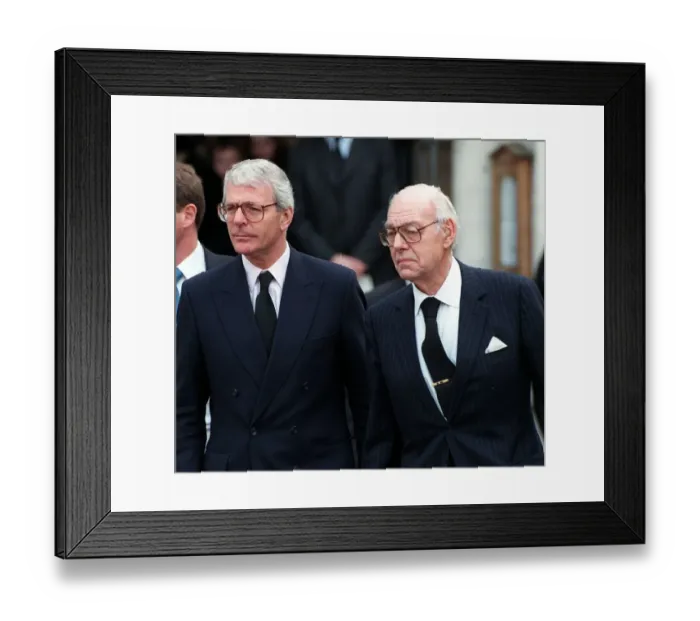 Framed Print : John Major and Denis Thatcher February 1998