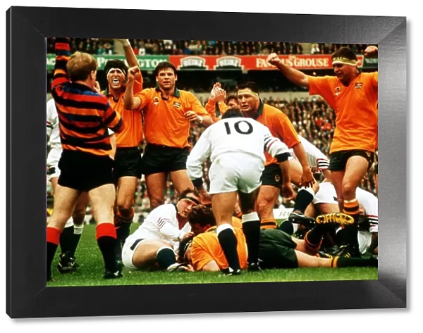 England v New Zealand Rugby Union World Cup 1991 the Australians score a try in