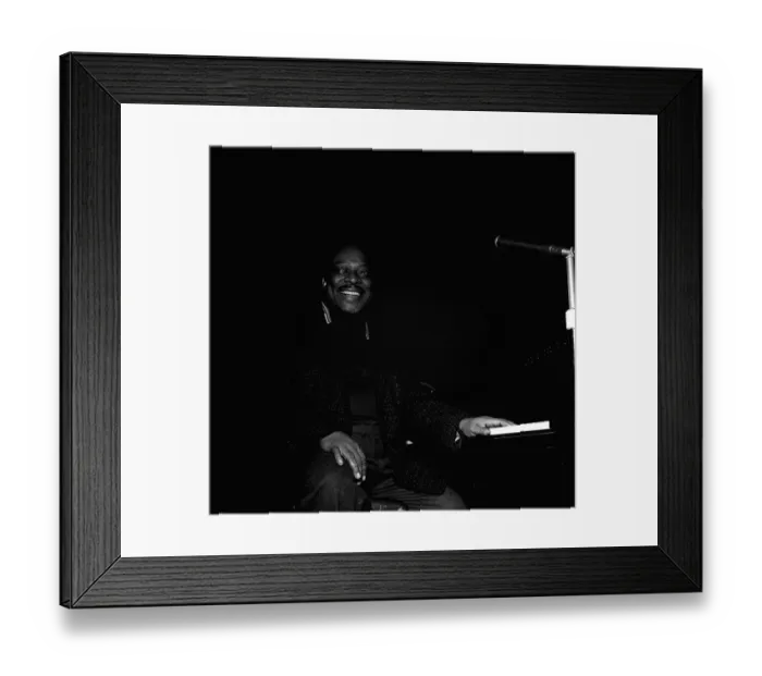 Framed Print : Count Basie Jazz Pianist - Apr 1957 a photocall at the Royal festival Hall Framed Print : Count Basie Jazz Pianist - Apr 1957 a photocall at the Royal festival Hall