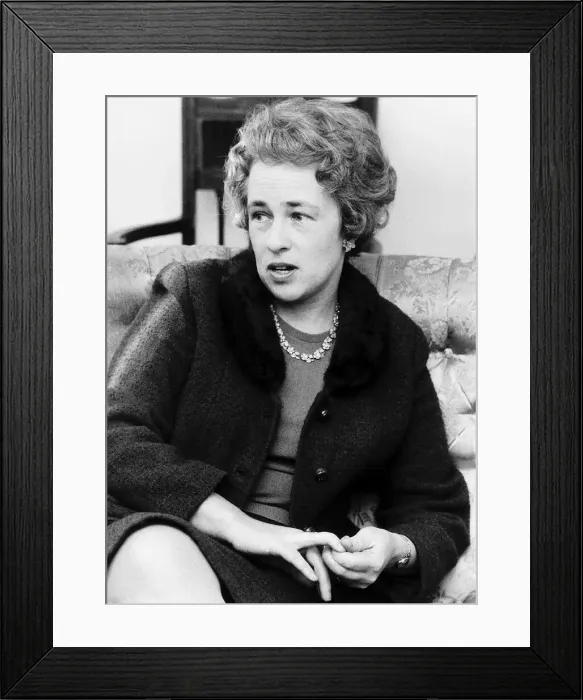 Framed Print : Margaret Powell wife of Conservative MP 1971 Enoch Powell Framed Print : Margaret Powell wife of Conservative MP 1971 Enoch Powell