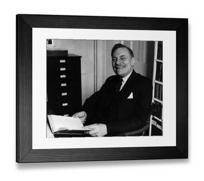 Framed Print : Enoch Powell Nationalist Campaigner casts vote on polling day Framed Print : Enoch Powell Nationalist Campaigner casts vote on polling day