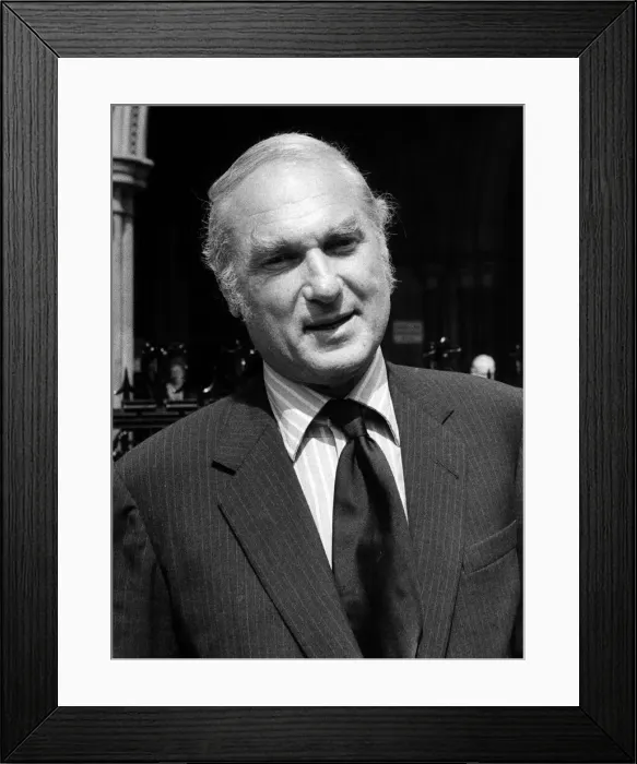 Framed Print : Norman Granz 49 year old jazz impresario April 1968 outside Law Courts in Central