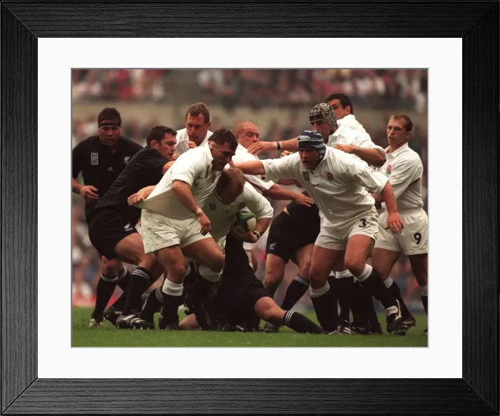 Framed Print : England v New Zealand Rugby Union World Cup October 1999