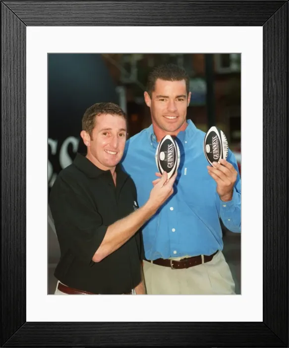 Framed Print : Guinness World Cup Rugby Launch September 1999 Jonathan Edwards