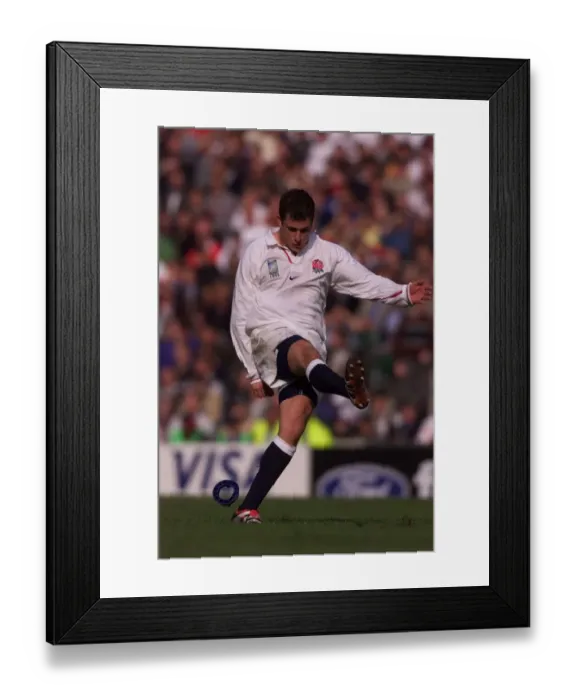 Framed Print : Paul Grayson kicks his way into record books Oct 1999 during England Framed Print : Paul Grayson kicks his way into record books Oct 1999 during England