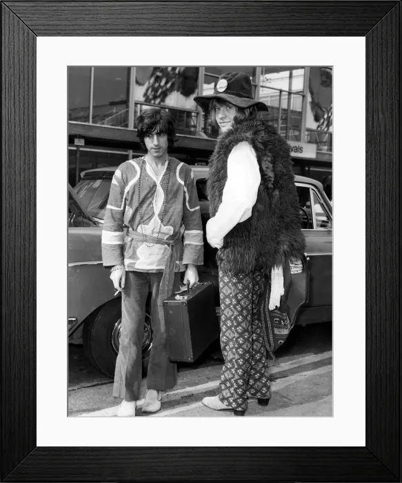 Framed Print : Brian Jones of the Rolling Stones flew from New York to London Framed Print : Brian Jones of the Rolling Stones flew from New York to London