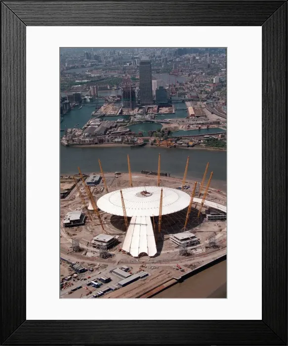 Framed Print : The latest stage of the Millennium Dome May 1998