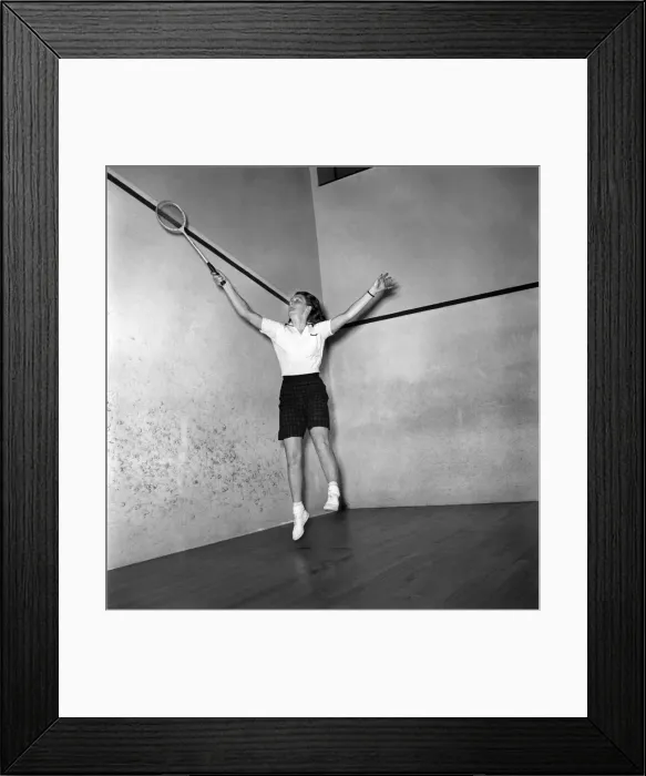 Framed Print : Marion Short, American Squash Player. D993-001