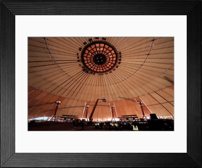 Framed Print : The centre of the Millennium Dome in Greenwich, London today (Monday) as part of Framed Print : The centre of the Millennium Dome in Greenwich, London today (Monday) as part of