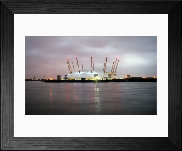 Framed Print : The Millennium Dome at 8 am December 31st 1998 looking to the east Framed Print : The Millennium Dome at 8 am December 31st 1998 looking to the east