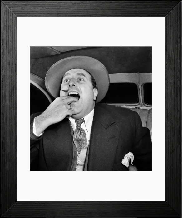 Framed Print : Walter Midgley - Swallows Moustache. January 1953 D29 Framed Print : Walter Midgley - Swallows Moustache. January 1953 D29