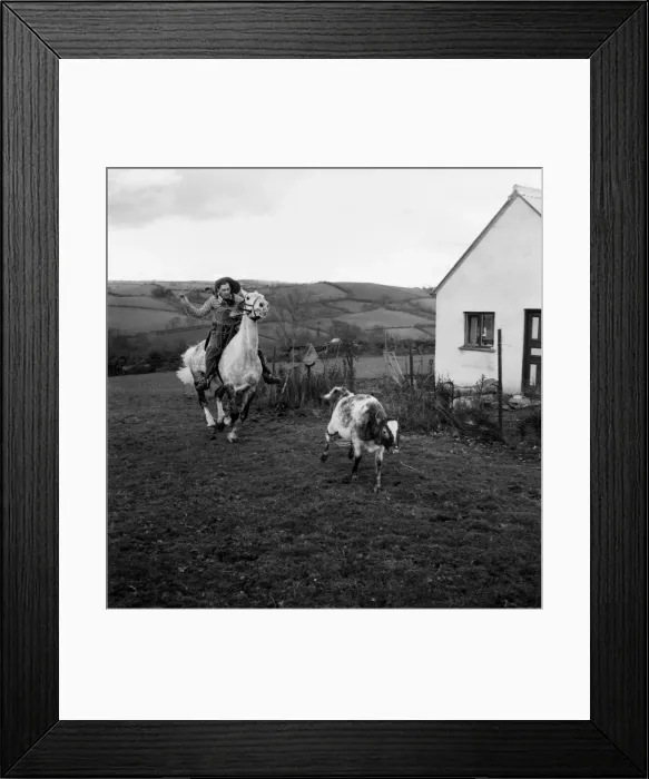 Framed Print : Ross Salmon English Cowboy. Febuary 1953 D935-001 Framed Print : Ross Salmon English Cowboy. Febuary 1953 D935-001
