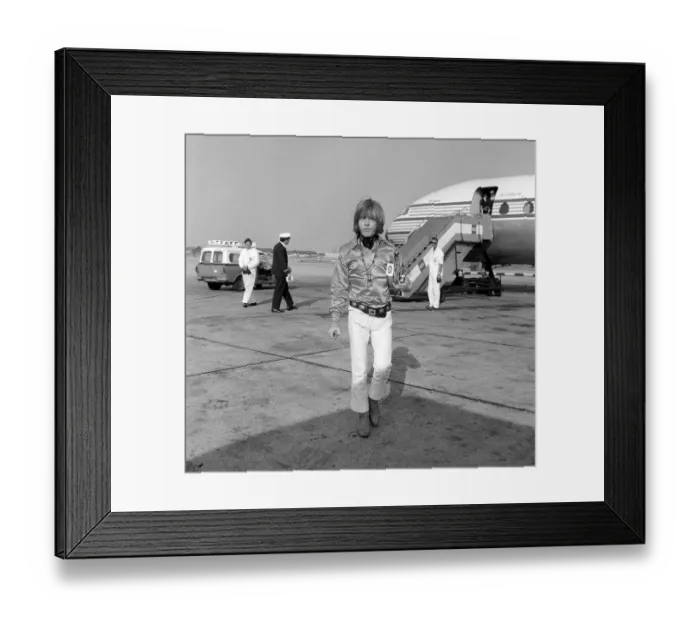 Framed Print : Brian Jones of the Rolling Stones pop group arrives at London