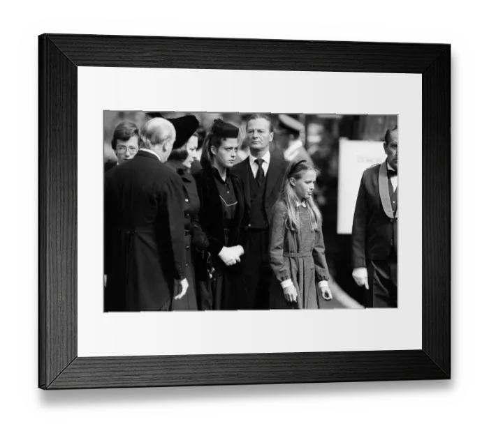 Framed Print : Earl Mountbatten Funeral, Sep 1979 The Family Mourn