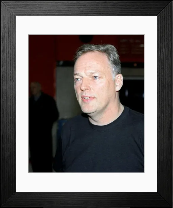 : Dave Gilmour of pop group Pink Floyd at press conference before tonights show : Dave Gilmour of pop group Pink Floyd at press conference before tonights show