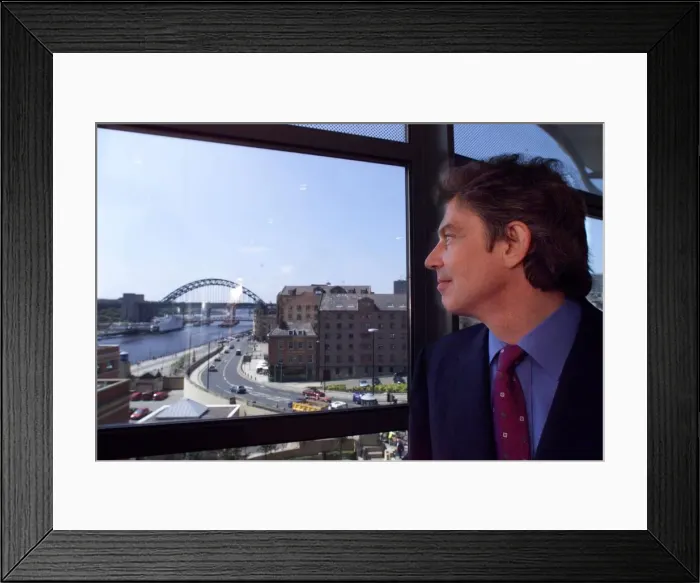 Framed Print : Prime Minister Tony Blair visits Tyneside: Blair at Sandgate House