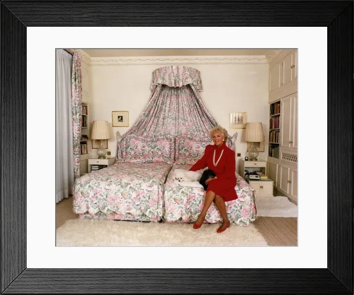 Framed Print : Katie Boyle Columnist relaxing at home Framed Print : Katie Boyle Columnist relaxing at home