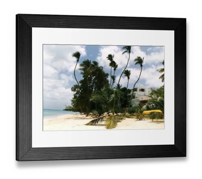Framed Print : Barbados villa which comedian Bob Monkhouse has just had built as gift for his wife