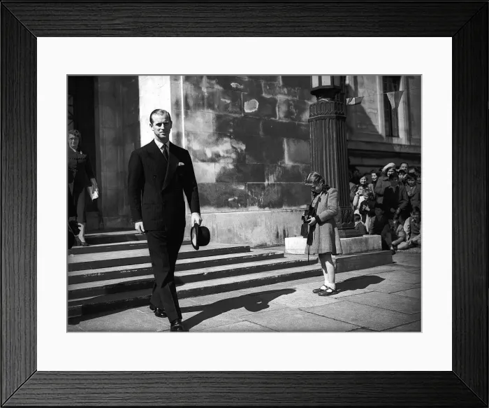 Framed Print : Prince Philip, husband of Queen Elizabeth II, has his photo taken by an opportunistic Framed Print : Prince Philip, husband of Queen Elizabeth II, has his photo taken by an opportunistic