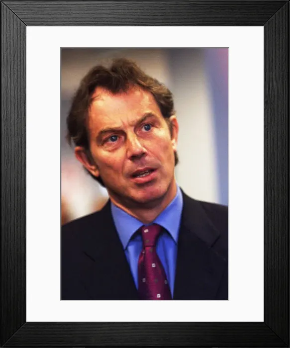 Framed Print : Prime Minister Tony Blair visits Tyneside
