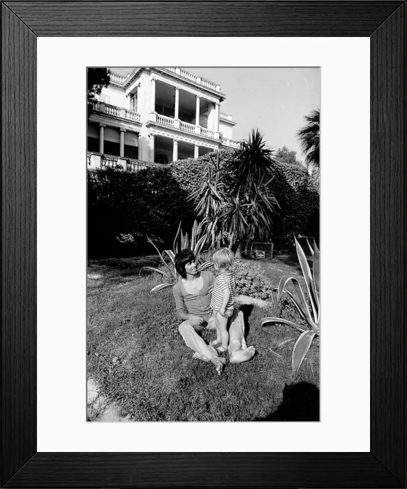 Framed Print : Keith Richard and Anita Pallenbergs South of France residence. May 1971 Framed Print : Keith Richard and Anita Pallenbergs South of France residence. May 1971