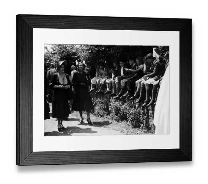 Framed Print : Princess Elizabeth attends the christening of the son of Lord Framed Print : Princess Elizabeth attends the christening of the son of Lord